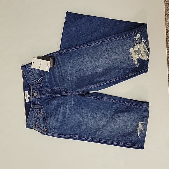 Re/Done 90s high rise loose jeans sz 23, women's new with tags destructed - Picture 1 of 5